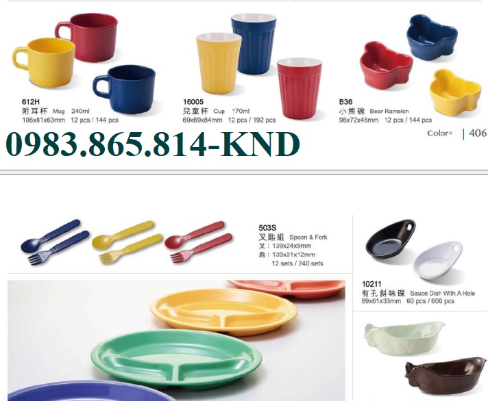 bát đĩa melamin trẻ em, bát đĩa trường tiểu học, khay melamin chia ngăn